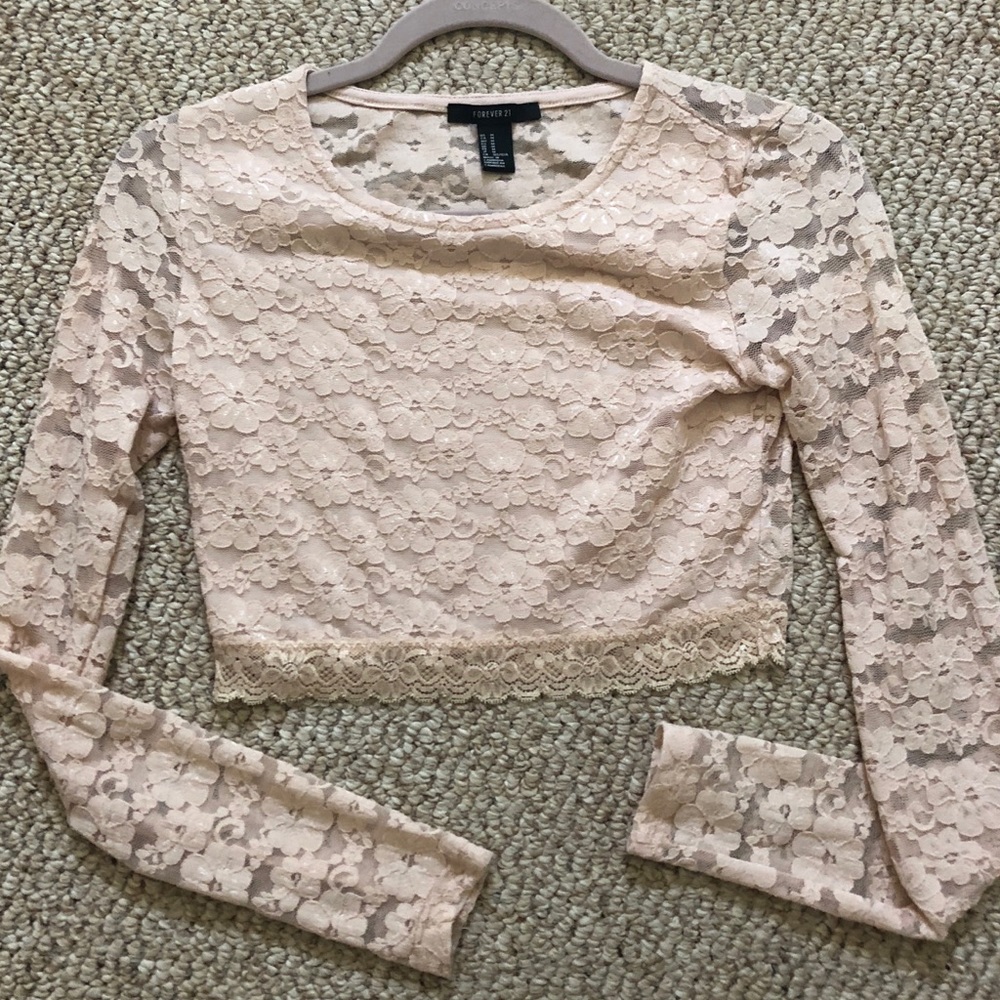 Forever 21 Lace Crop